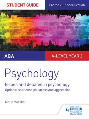 cover image of AQA Psychology Student Guide 3